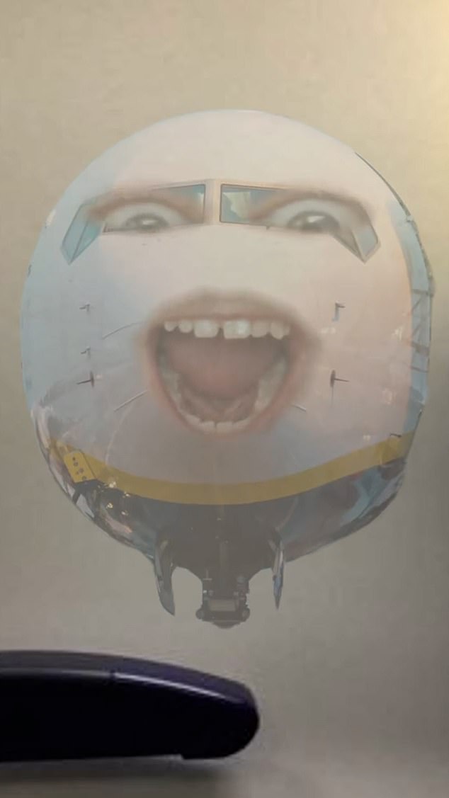 It highlighted the passenger's 'expectation' of having a bird's eye view from the window seat, and the 'reality' of realising they don't have a window once they sit down. In an accompanying caption, Ryanair added: 'Better luck next time'