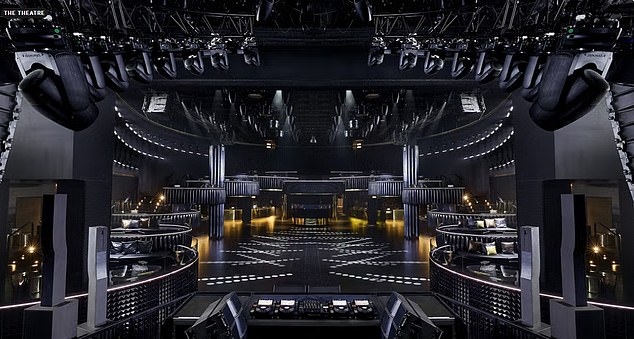 There's a futuristic room called 'The Theatre' in HI and McGregor spent hours at the venue