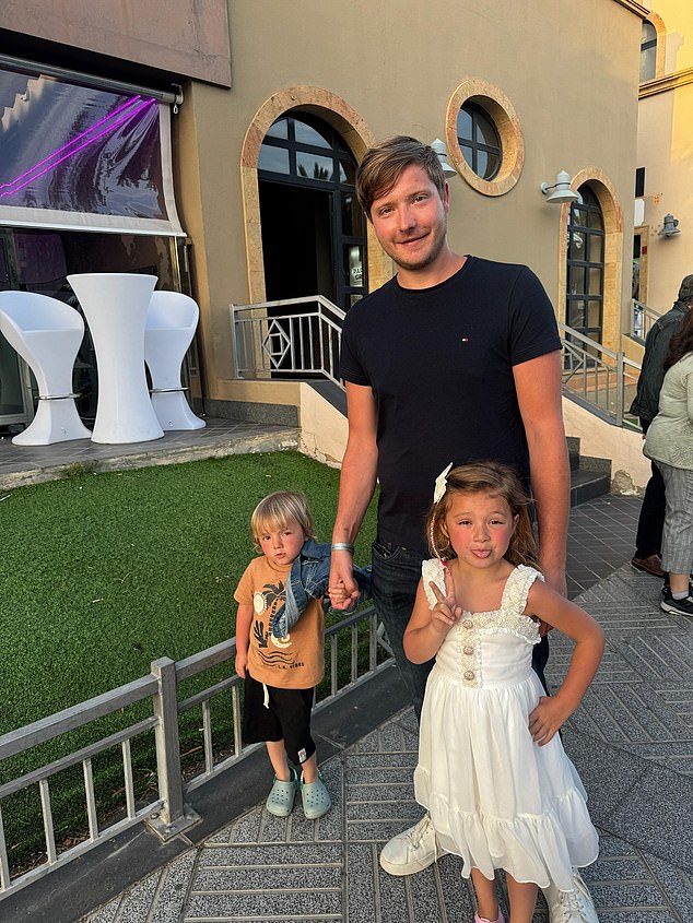 She made the shock confession in the latest episode of her Mum's The Word!, a podcast about 'the secret world of parenting', cohosted by Georgia Jones, a friend of Kelsey's. Pictured: Kelsey's current boyfriend, Will Lindsay with her two children