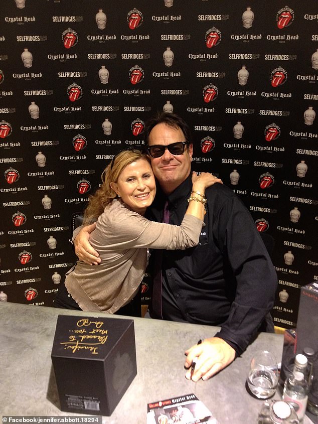 Dan Ackroyd is seen here with Ms Abbott in another picture on her social media pages