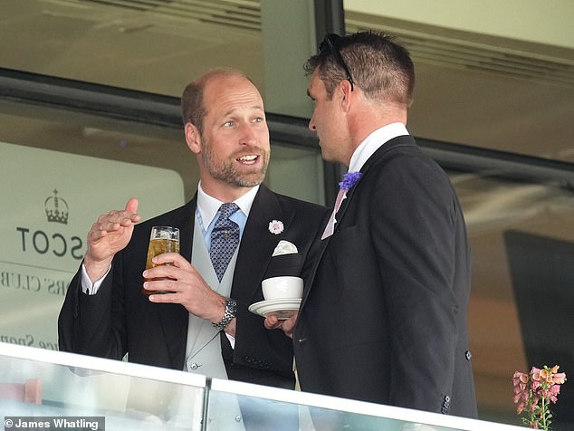 It was Pimm's O'Clock for Wills who enjoyed sipping on the beverage this afternoon