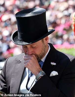 William looked charming in his suit as he attended the annual occasion with the King and Queen