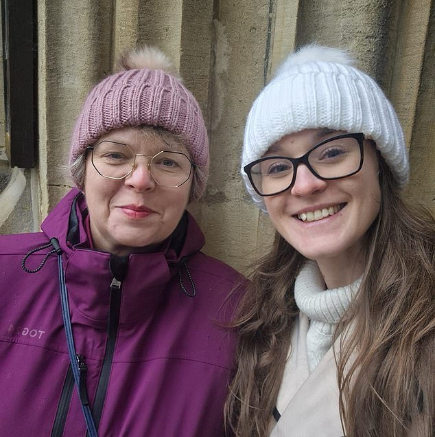 The coroner recorded a conclusion of accidental death. He remarked that Dr Crook was 'incredibly talented.' Pictured: Dr Crook with her mother