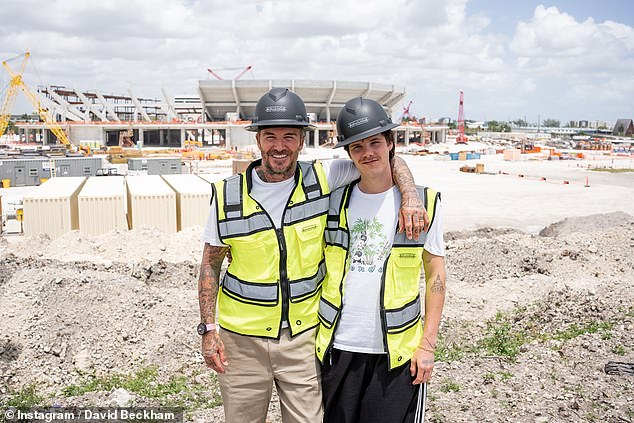 Taking to Instagram on Wednesday, David updated fans on the new stadium that is being built for his US club Inter Miami