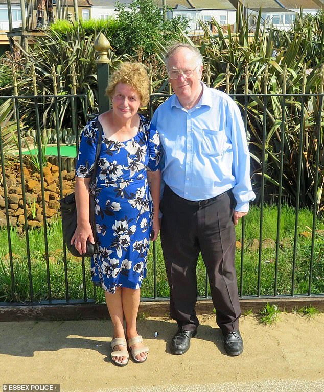 McCullough killed her parents John, 74, (right) and Lois, 75, (left) at their home in Chelmsford, Essex, between June 17 and June 20, 2019