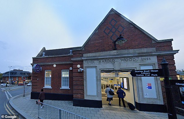 The sting took place at Harold Wood station in East London which the man regularly uses