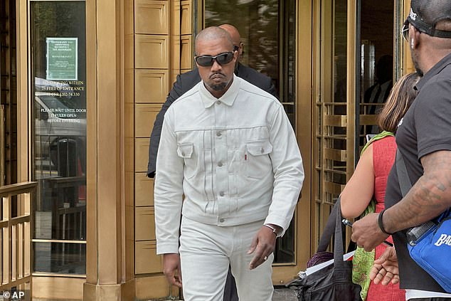 Ye traveled to New York City earlier this month to attend the trial of Sean 'Diddy' Combs, who he has professed support for publicly on multiple occasions. Pictured June 13