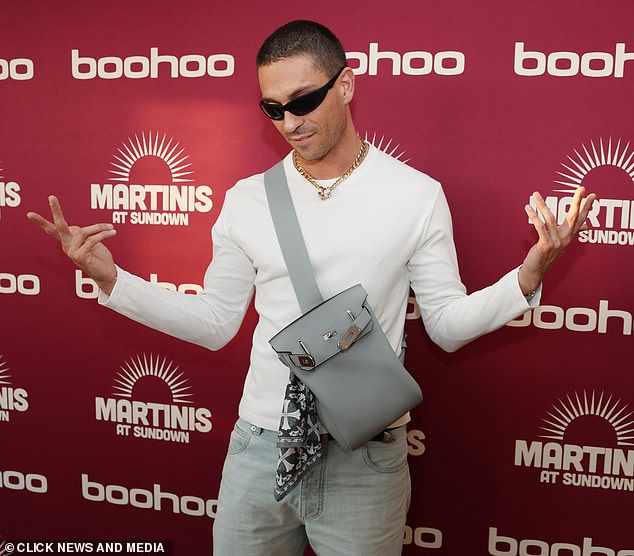 Joey Essex showed off his impeccable style at the event