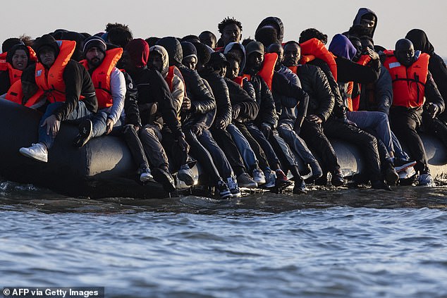The 2,222 arrivals over seven days last week meant an average of one migrant reached Britain every four-and-a-half minutes