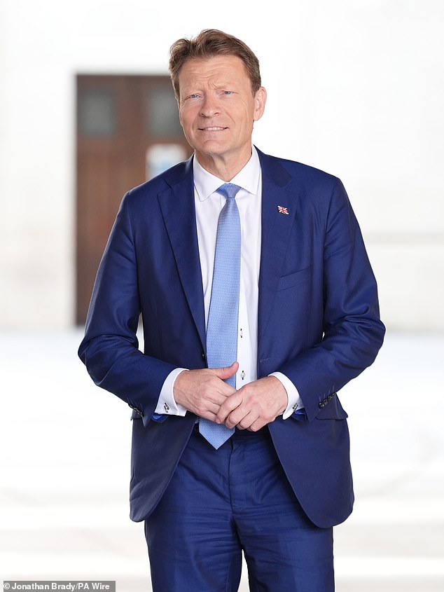 Richard Tice, deputy leader of Reform UK, said: 'The climate envoy is more like a travel writer travelling around the world to exotic locations'