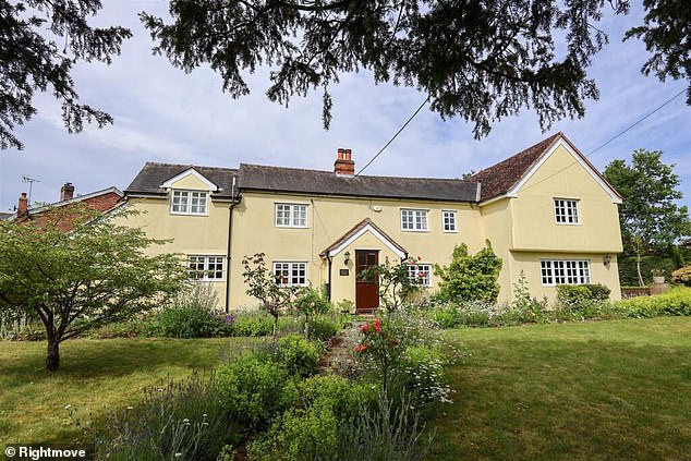 Charming: This characterful three-bedroom property in Saffron Walden is on sale for £1,050,000