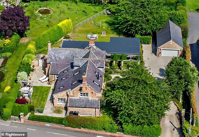 On point: This five-bedroom detached property near Harrogate is on sale for £1,475,000