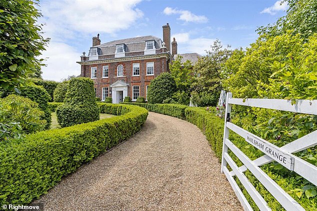 Impressive: Hailsham Grange is on sale via Taylor Engley for £1,750,000