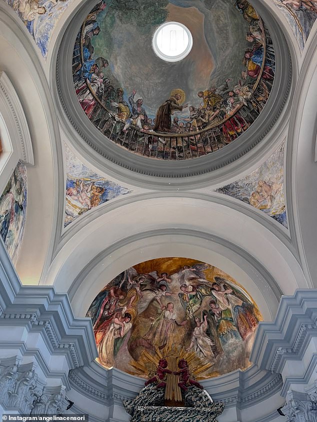Angelina also highlighted The Royal Chapel of St. Anthony of La Florida, a Neoclassical chapel that she visited in central Madrid