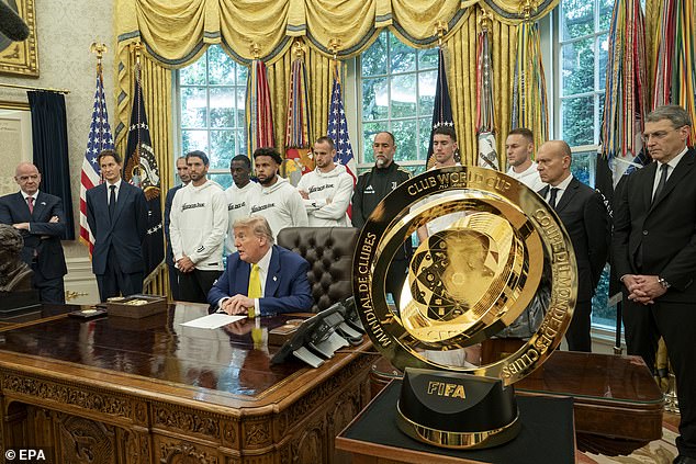 Juventus visited the White House as part of its United States tour for the Club World Cup