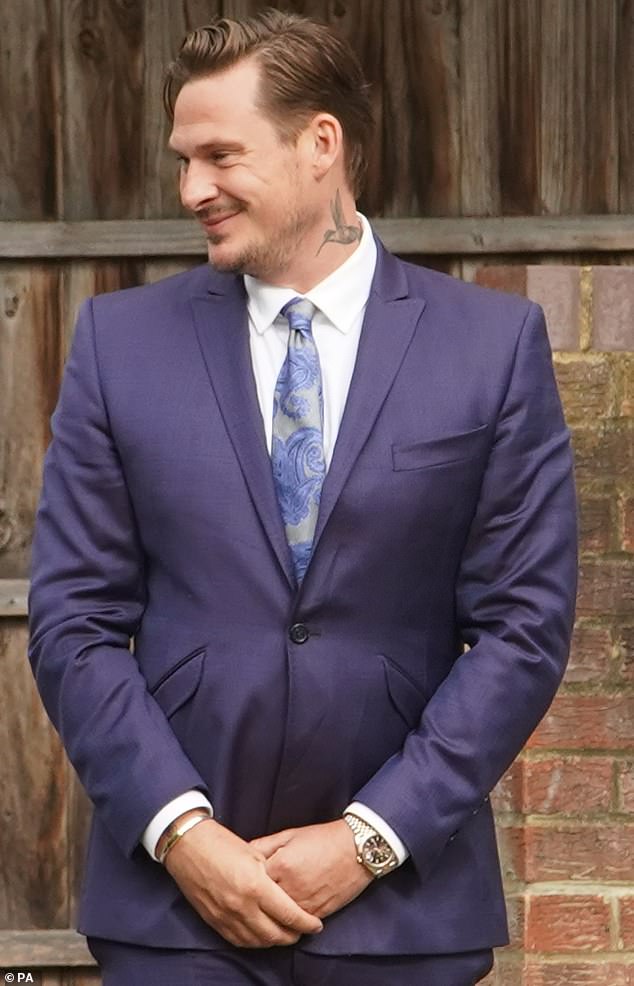 It comes just a year after Lee narrowly dodged jail after his racially aggravated assault on a black British Airways flight attendant whom he told: 'I want your chocolate children' (pictured at court in September)