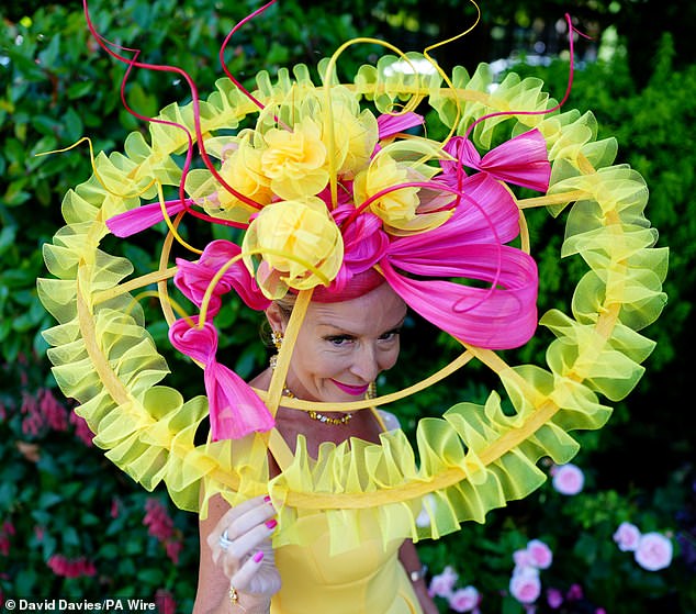 Hat's off! This glamorous racegoer commanded attention when attending Royal Ascot this year