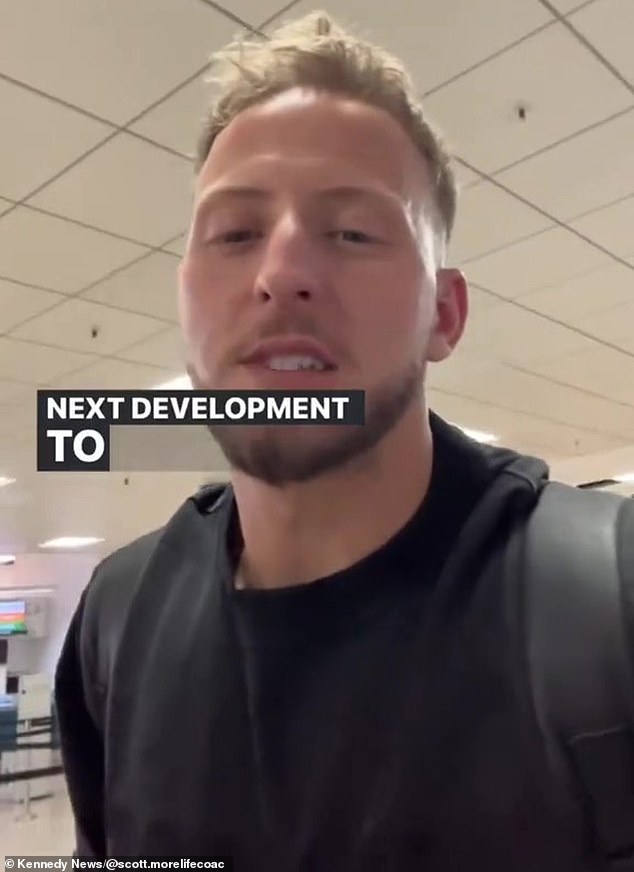 The gym owner claims the pair protested and were finally told that they could both get on the next flight and receive a refund for both tickets - but he still hasn't received a penny