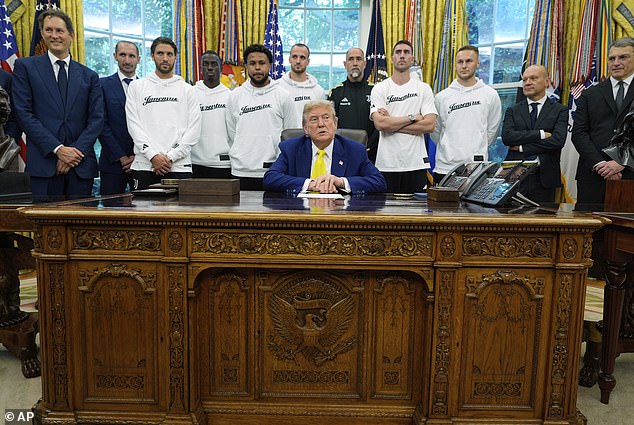 Trump claimed Juventus' match was 'totally sold out' but the attendance read out after the game indicated that it was not