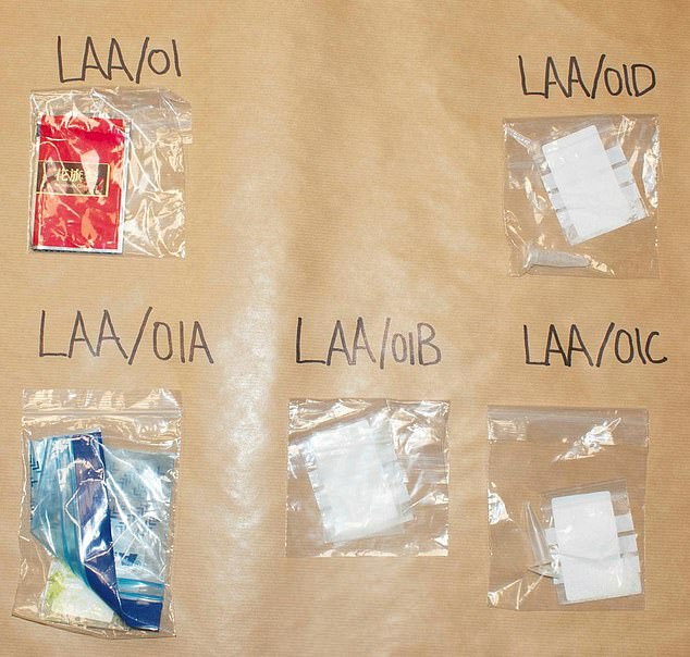 A number of other illicit substances were also recovered by police