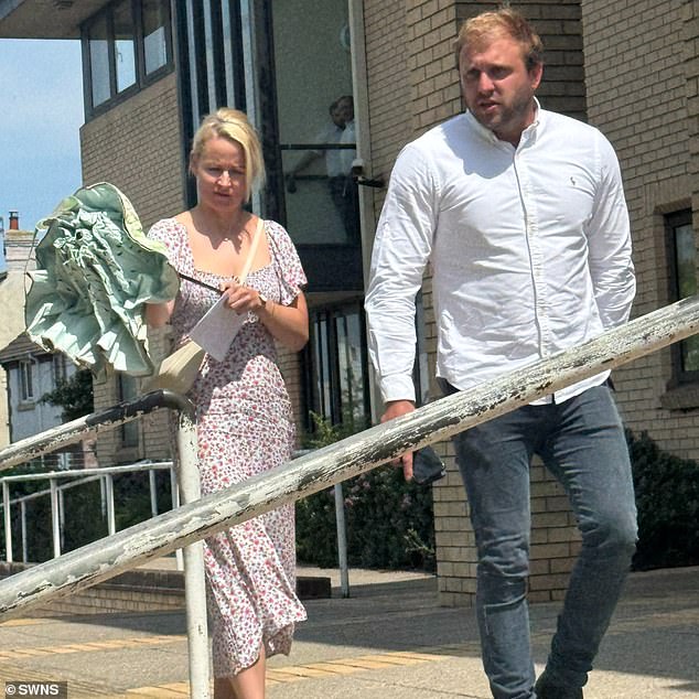 The alleged assault - which Mayo denies - happened at Oulton Broad North railway station in Suffolk on February 22, magistrates were told