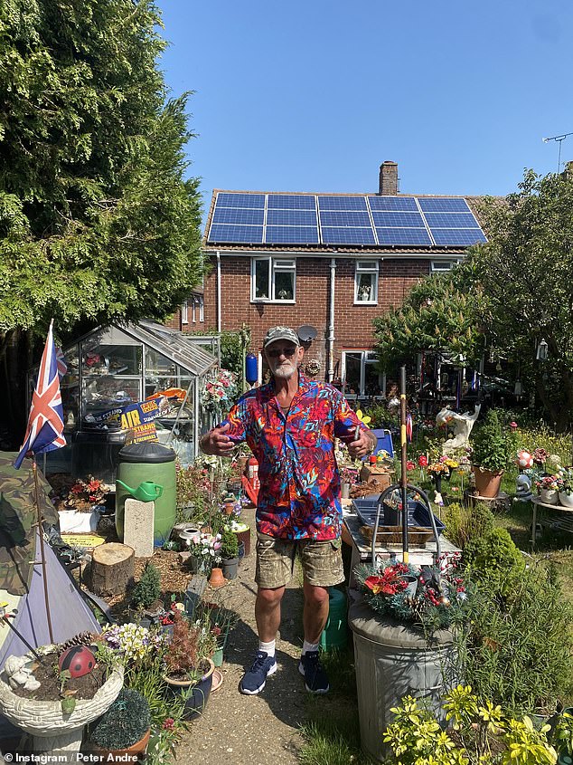 The retired dock worker, pictured, told MailOnline: 'I collect quirky items, that's the sort of guy I am. And she was a new item. I enjoyed having it there. It looked different'