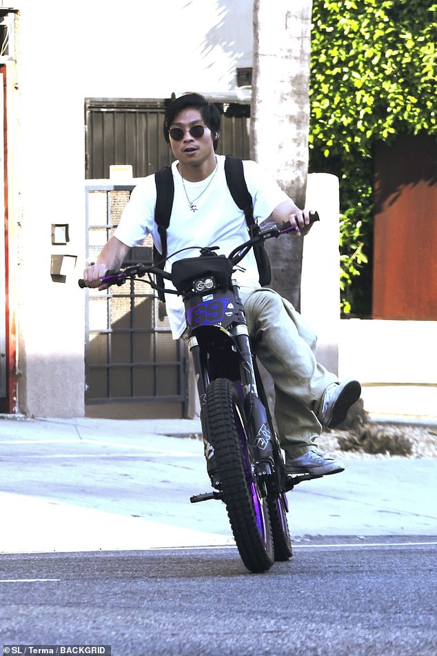 Pax, who seems to share a love of motorcycling with his father - a way for Pax to wordlessly communicate his complicated feelings toward Brad, maybe even admiration - keeps crashing his high-powered electric dirt bike into other vehicles.