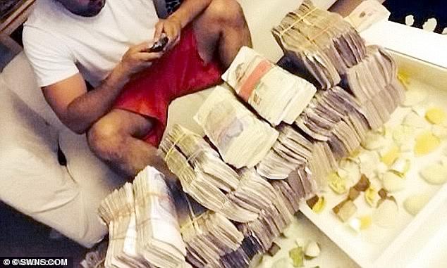 The then-24-year-old enjoyed living the 'high life' and gambling with the money he made from the illegal operation, police said