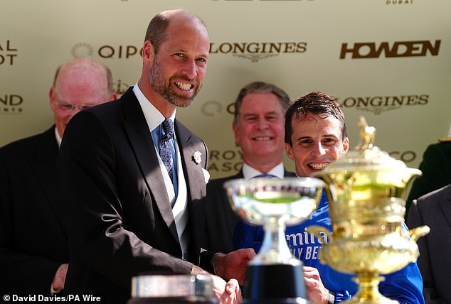 Yesterday Prince William presented the trophy to the winner of the Prince of Wales stakes, which was due to be a big public occasion for the couple