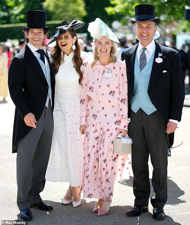 Sam and Annabel Waley-Cohen and Thomas and Lucy van Straubenzee were all invited into the royal box