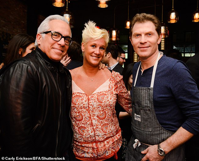 L-R Geoffrey Zakarian, Anne, and Bobby pictured in 2014
