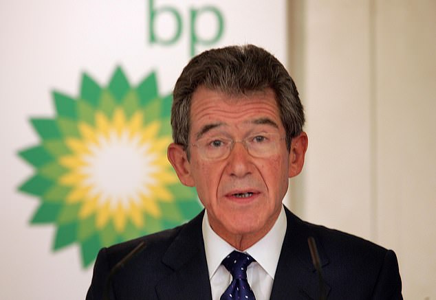 Warning: Former BP chief exec Lord Browne (pictured) said the trajectory for prices depends on what happens in the Strait of Hormuz