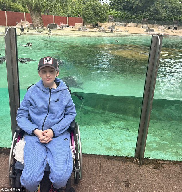 Bailey Merritt has stage 4 cancer and also suffers from ADHD and autism and is partially sighted