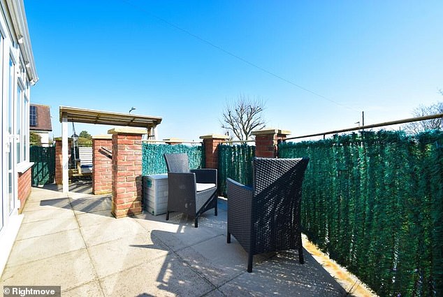 The raised patio is perfectly positioned to watch the sunrise from the stunning location