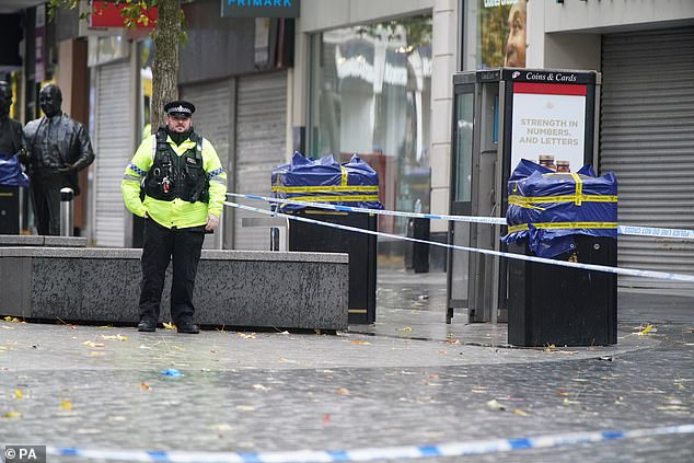 A police cordon near Primark in Liverpool city centre where Ava was stabbed to death