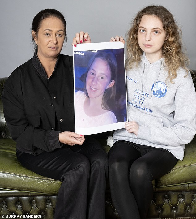 Leeann White with older daughter, Mia. They both now campaign together against knife crime