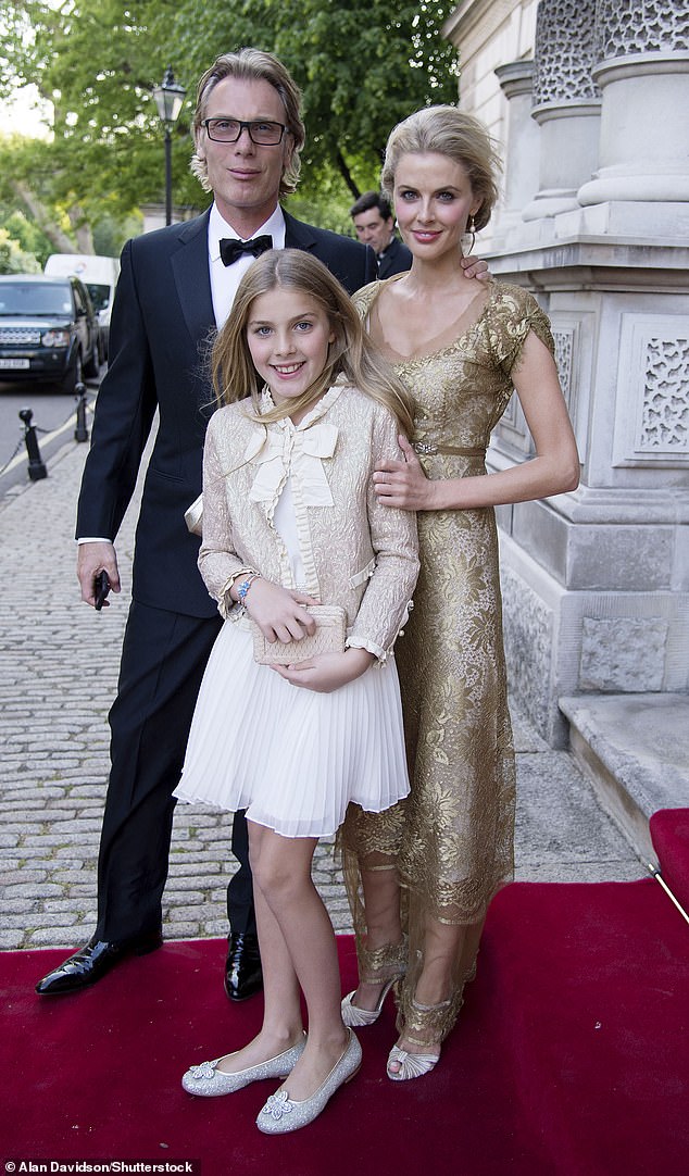 That's right! It's Freya Aspinall, the daughter of English actress Donna Air and businessman Damian Aspinall (pictured 2013)