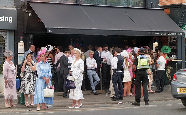 Revellers took to town to continue the festivities into the night