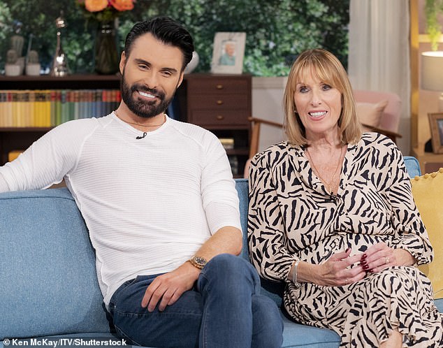 It comes after returning cast member, presenter Rylan Clark, revealed editors of Celebrity Gogglebox had to cut some 'career-ending' conversations from his appearances on the show with his mum, Linda. Pictured: Rylan and Linda together on This Morning in 2022