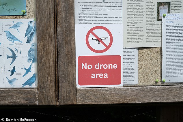 With their eerie, high-pitched whine, the drones have also pursued villagers in the street