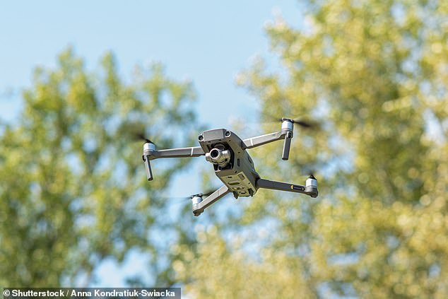 The Civil Aviation Authority’s code of conduct dictates that drones should never be flown above crowds or fly close to residential properties or gardens