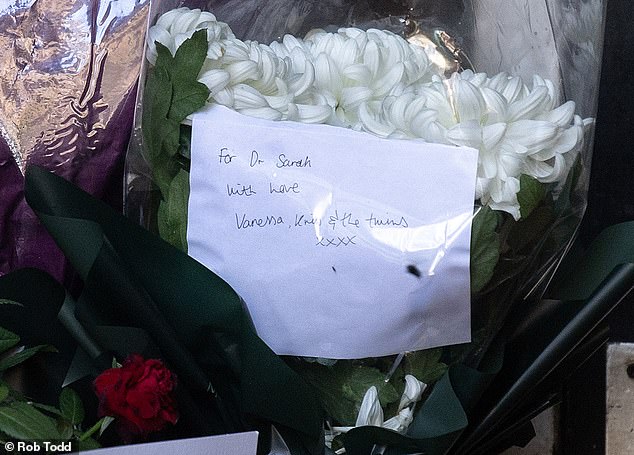 Tributes were left by the property in Camden remembering Ms Abbott, who moved to the capital after 'losing everything' from her life as a 'movie star'