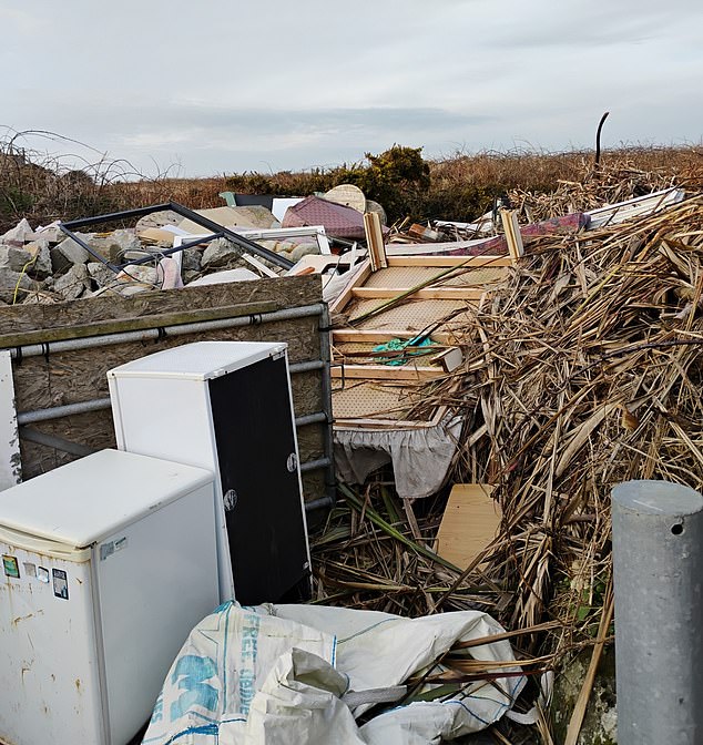 Mrs Mularczyk claims parts of the park have turned into a complete dumping ground