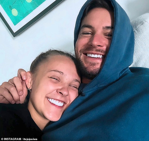 Jojo with boyfriend and Celebrity Big Brother co-star Chris Hughes last month