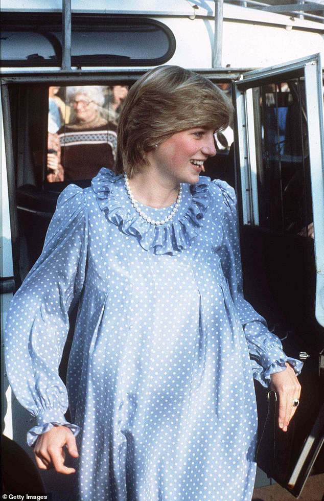Diana in the Scilly Isles when she was seven months pregnant