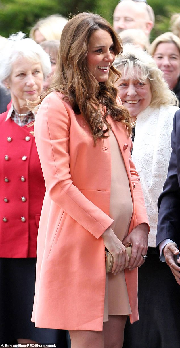 Kate at on April 29, 2013 - about three months before giving birth to Prince George