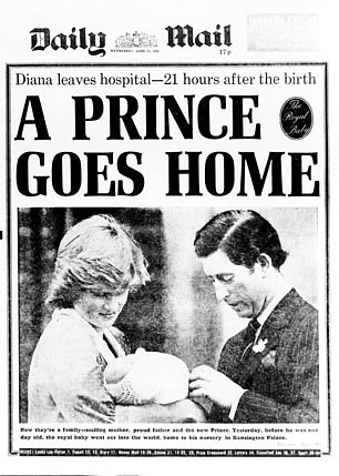 The front page of the Daily Mail on June 23, 1982