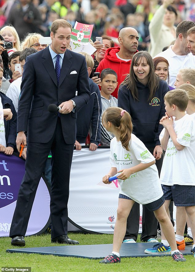 He wrote: 'I watched them "doing their thing" on a playing field in Nottingham – meeting and greeting, walking and talking, making a speech, playing with some children – and they did not put a foot wrong'