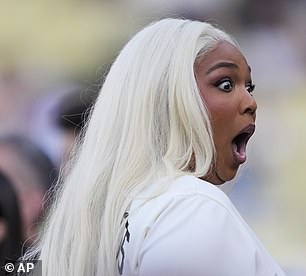 Lizzo also had the chance to take part in the Celebrity Softball Game at the venue to celebrate Black Heritage Night