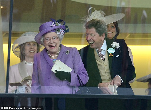 'If the Queen wasn't the Queen, she would have made a wonderful trainer. She has such an affinity with her horses and is so perceptive,' Warren once said. The two are pictured at Ascot in 2013